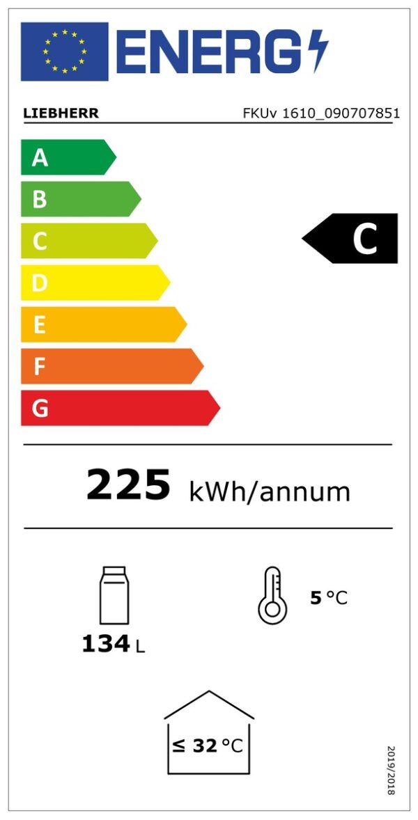 Réfrigérateur encastrable sous plan avec refroidissement par ventilation – Image 5